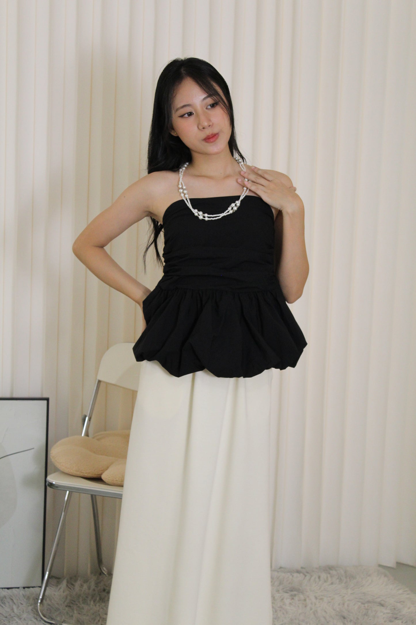 Abigail Balloon Tube Top (Yellow)