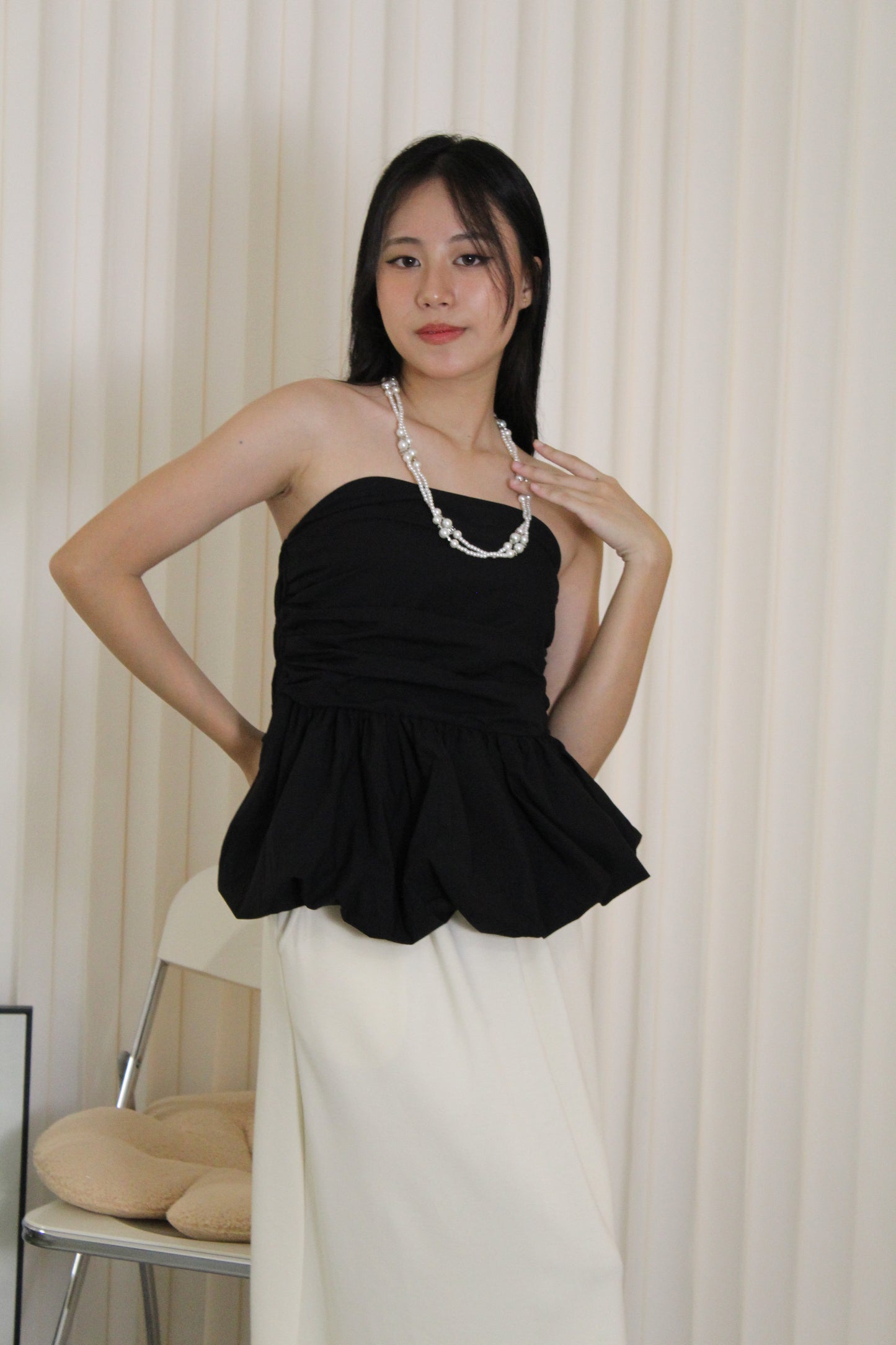 Abigail Balloon Tube Top (Yellow)