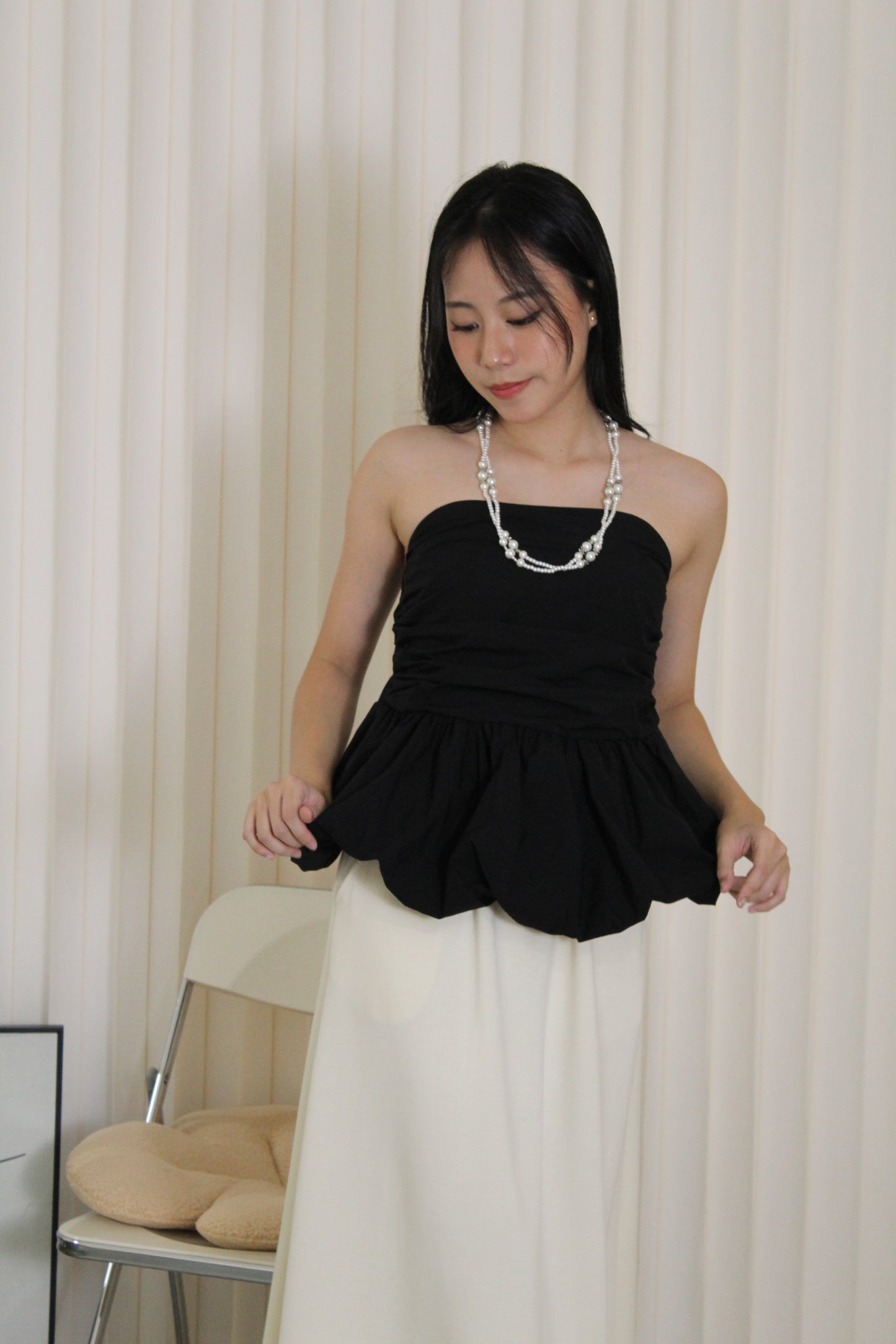 Abigail Balloon Tube Top (Yellow)