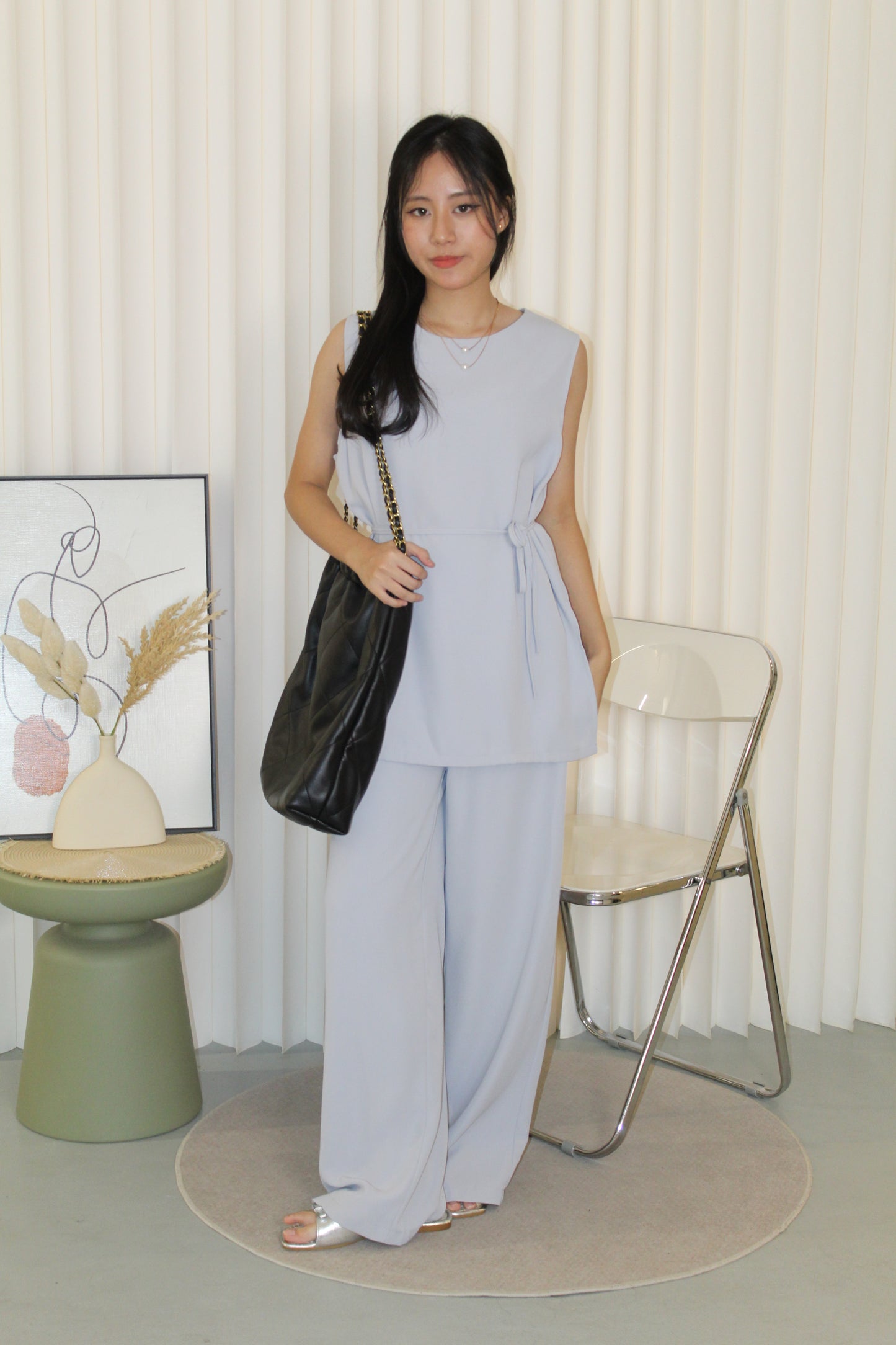 Lauren Two Piece Pants Set (Black)