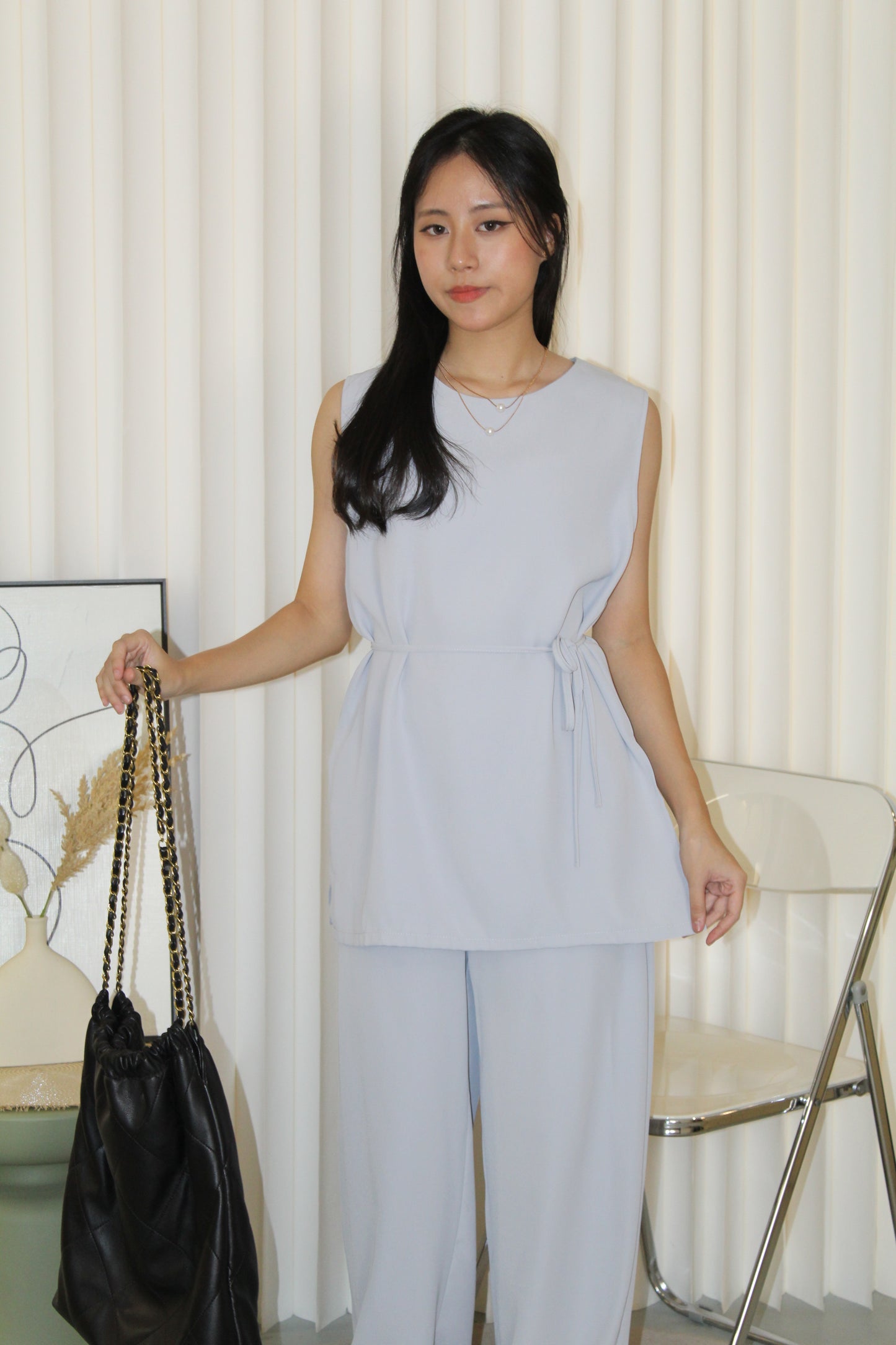 Lauren Two Piece Pants Set (Black)