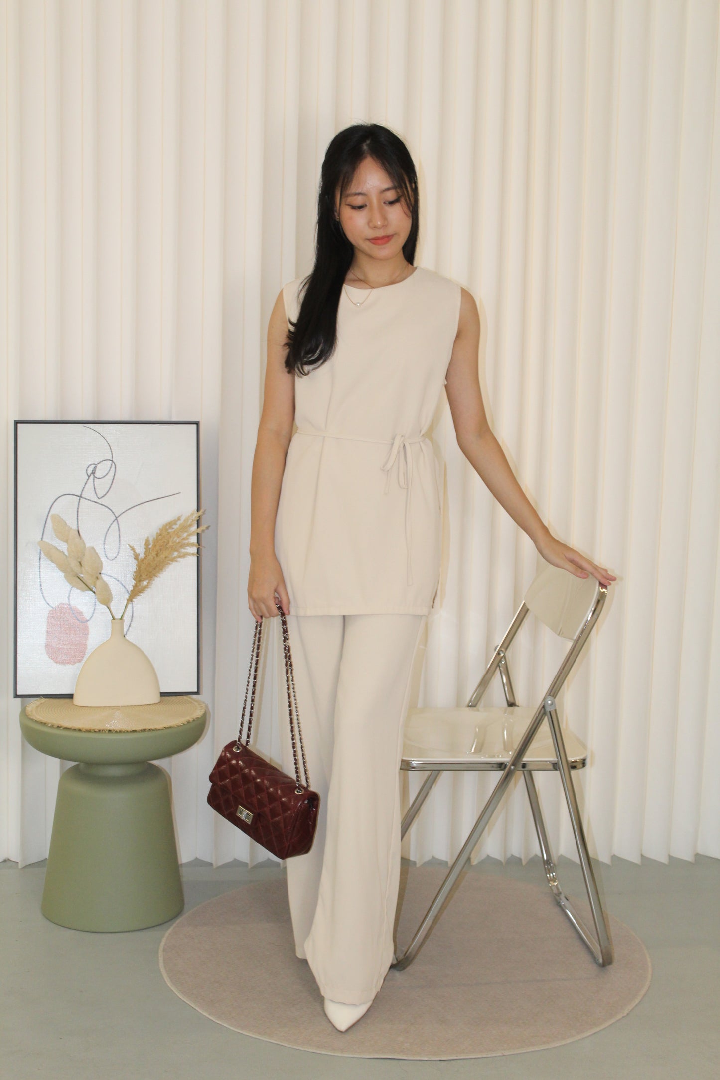 Lauren Two Piece Pants Set (Black)