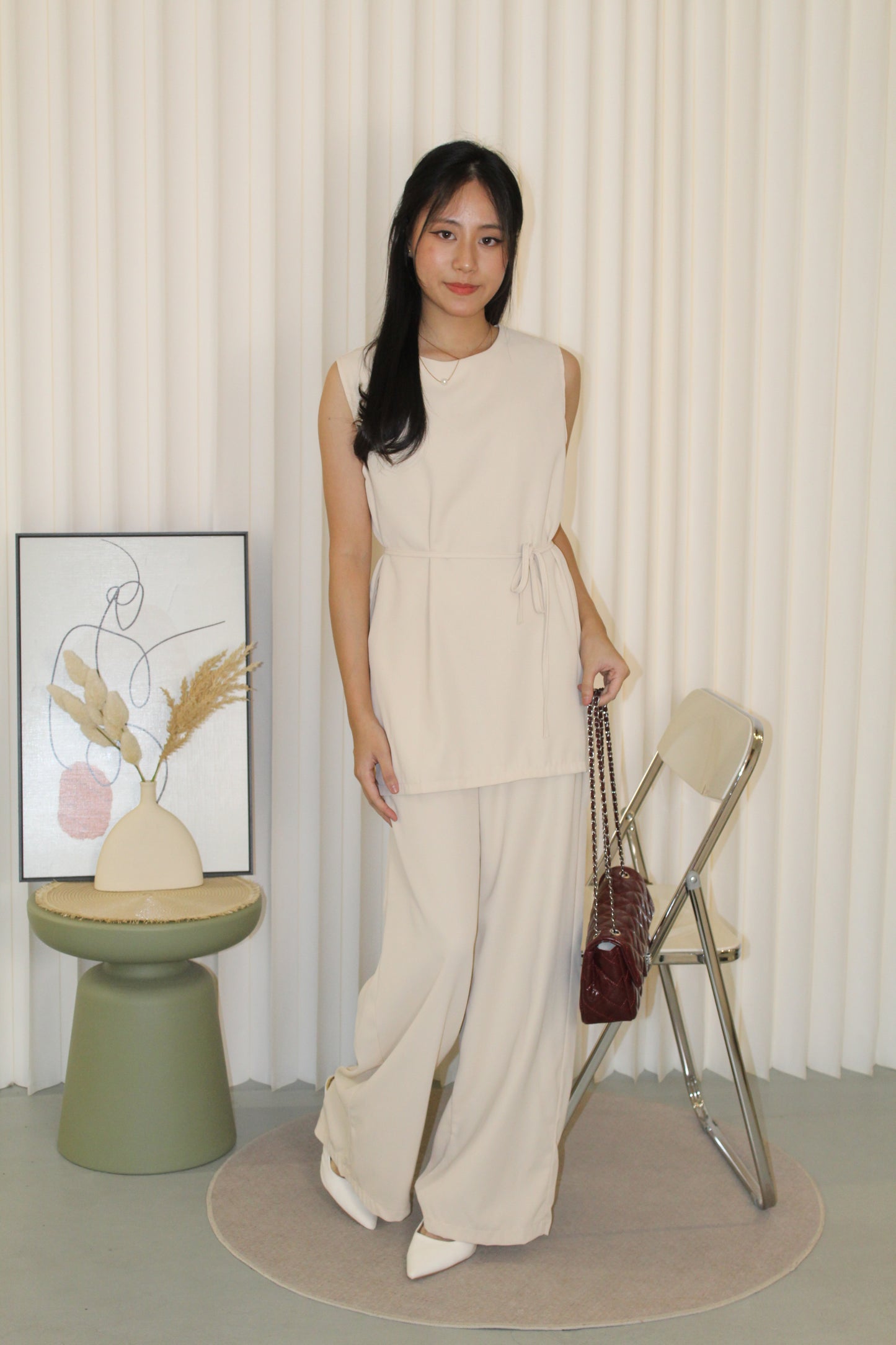Lauren Two Piece Pants Set (Black)