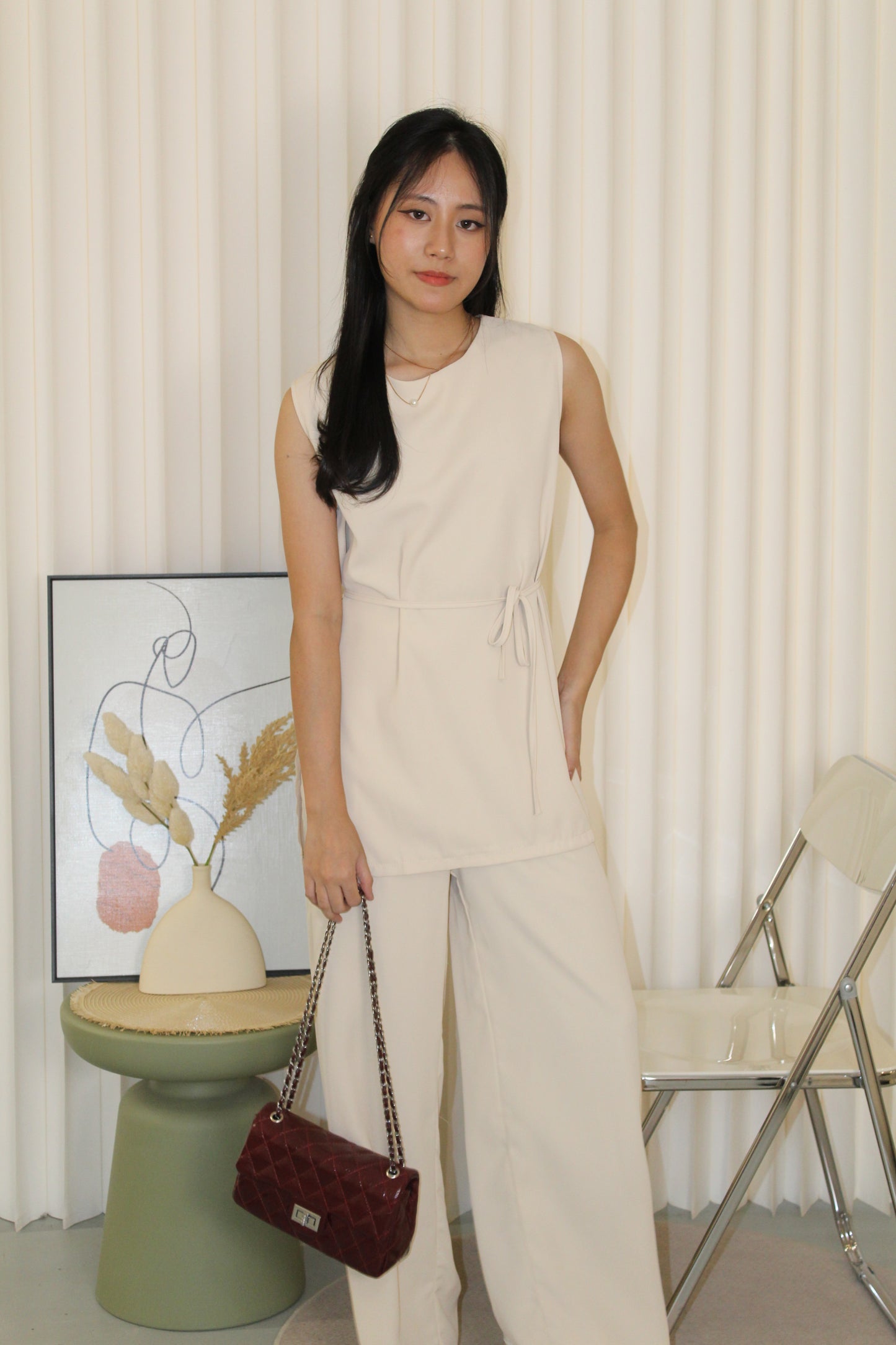 Lauren Two Piece Pants Set (Black)
