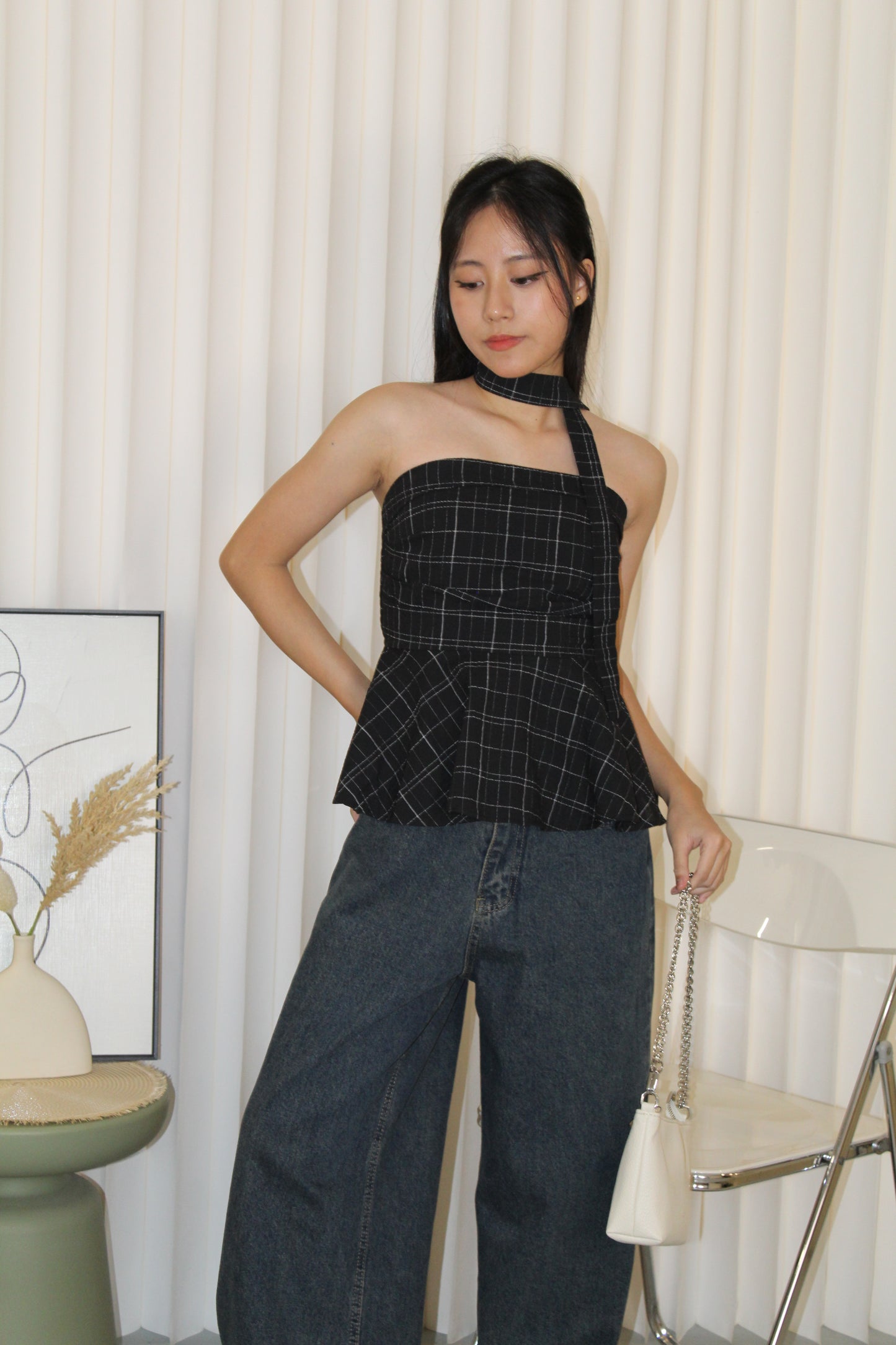 Hayden Tube Flare Top (Black)
