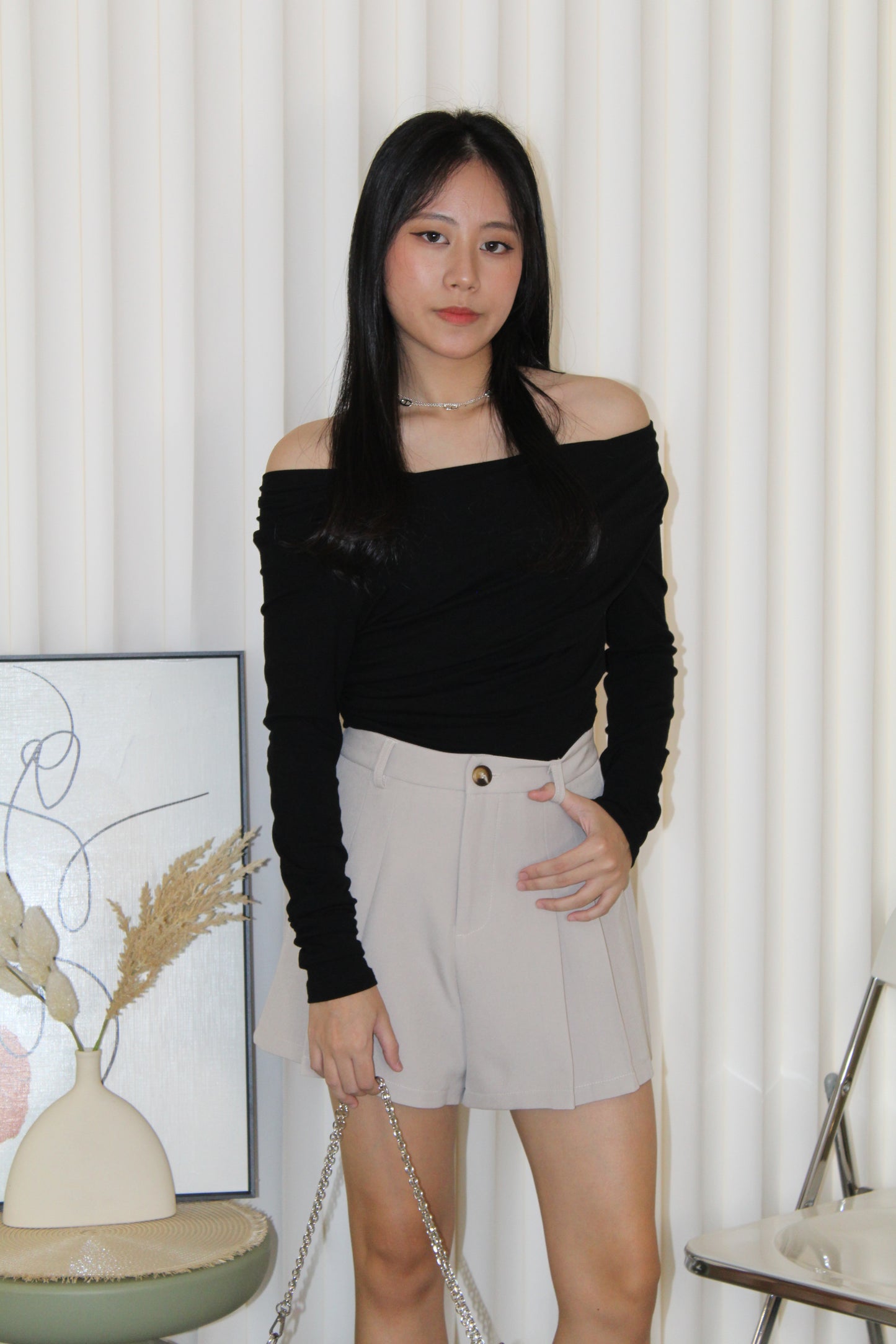 Odelia Suit Short Pants (Grey)