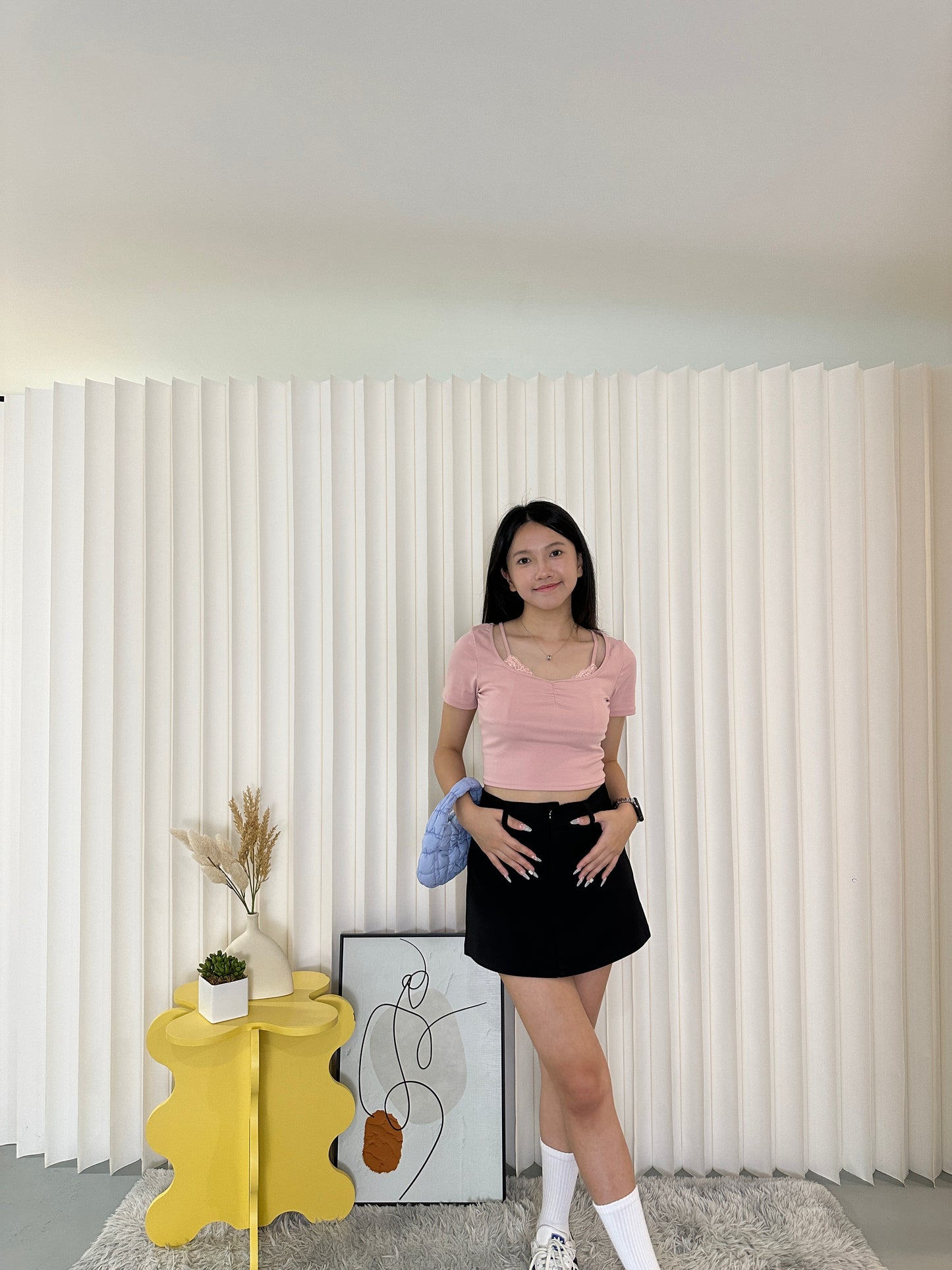 Stephy Lace Top (Pink)