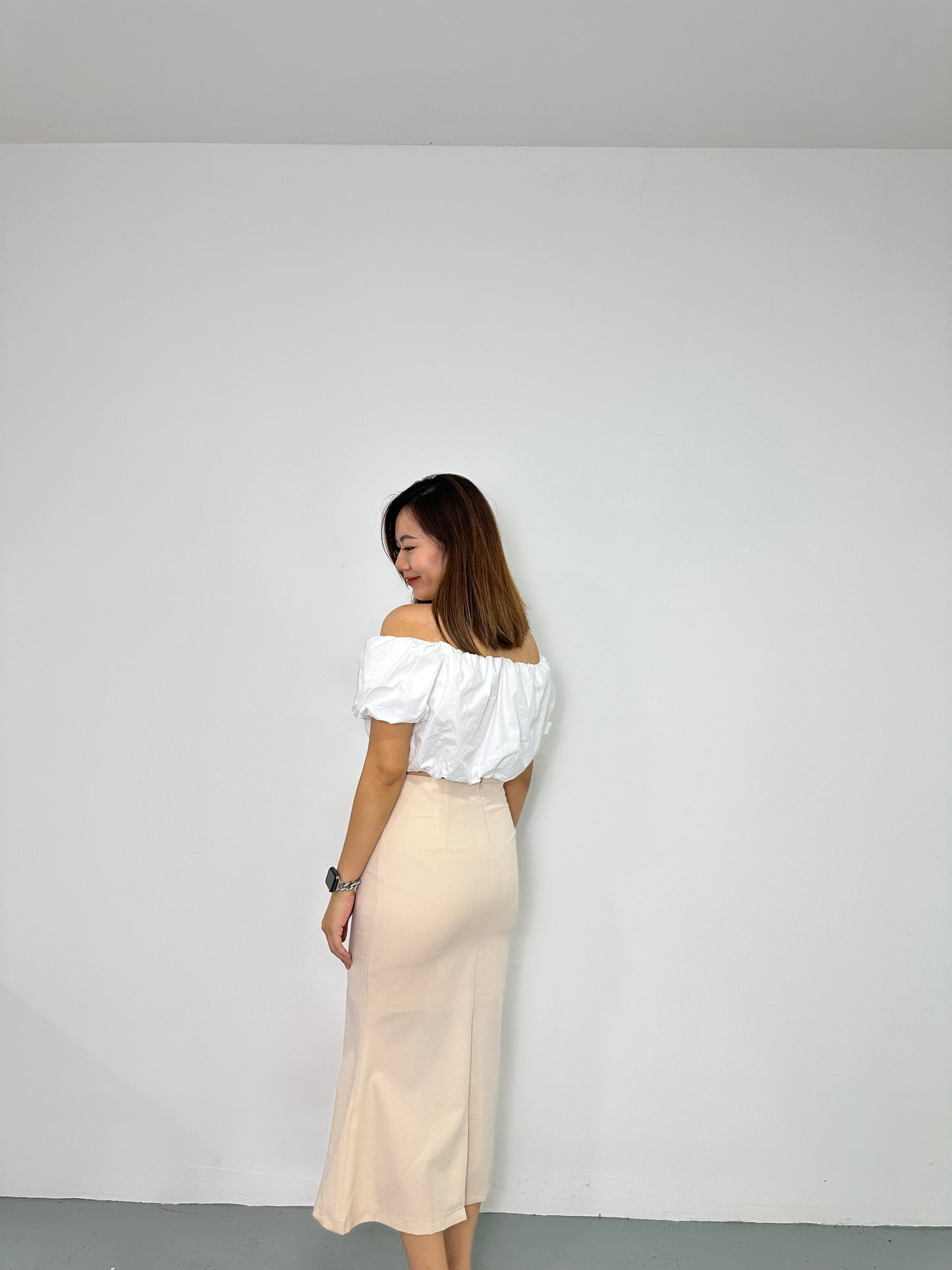 Melody Fish Tail Skirt (Cream)
