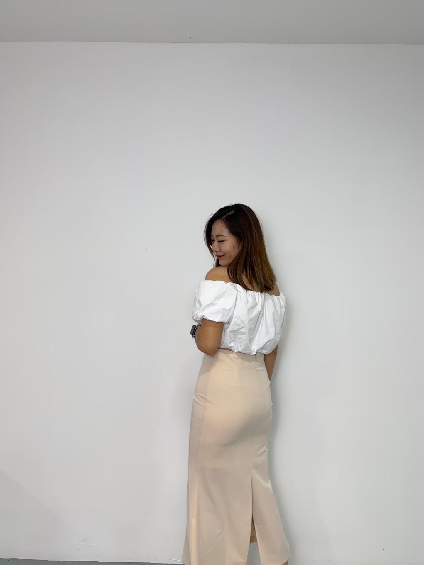 Melody Fish Tail Skirt (Cream)