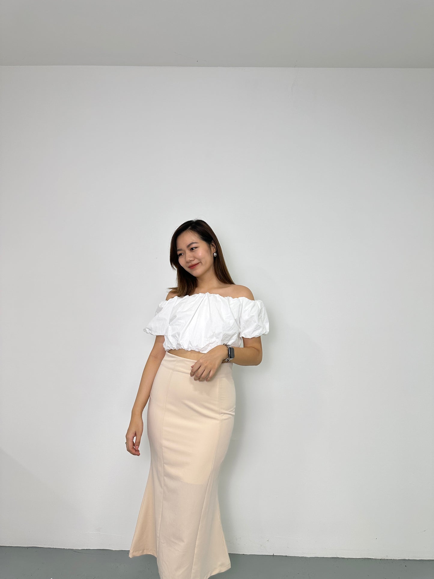 Melody Fish Tail Skirt (Cream)