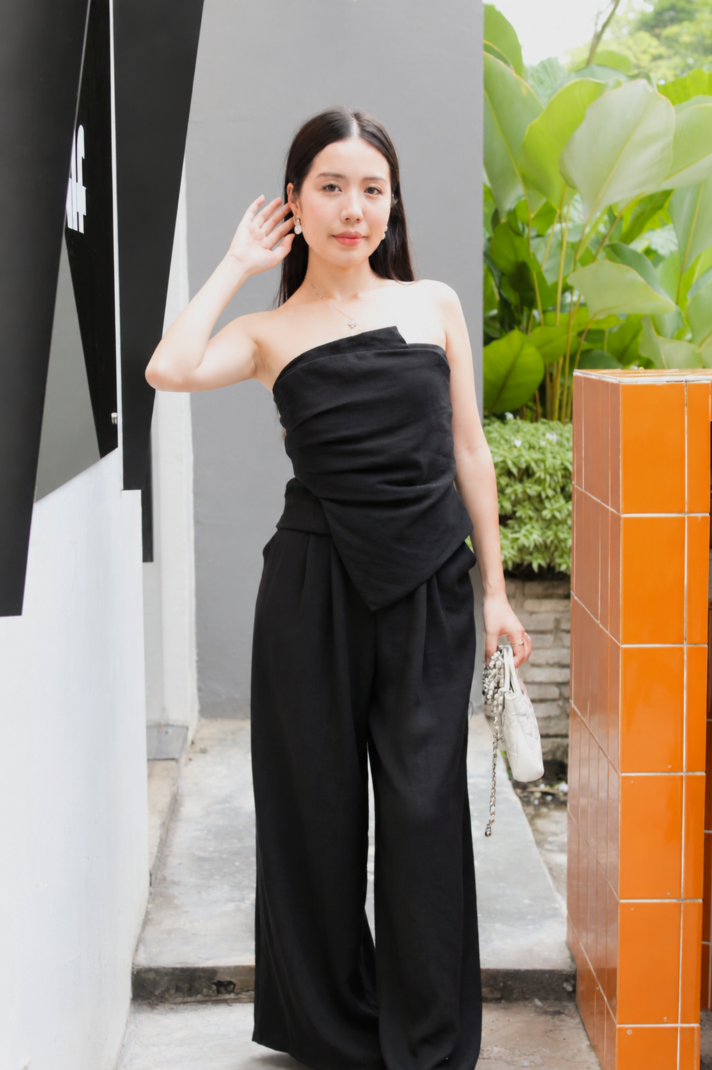 Ruby Two Piece Pants Set (Cream)
