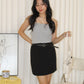 Josey Mini Skirt with Belt (Black)