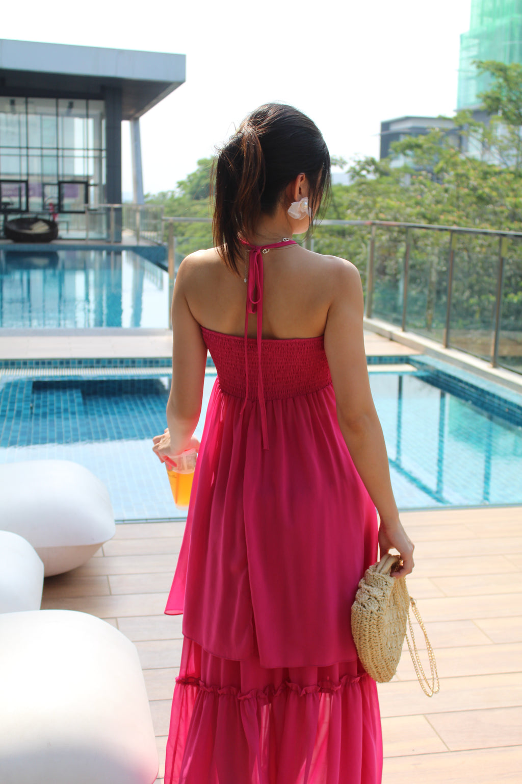 Bowie Two Piece Skirt Set (Pink)