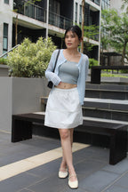 Robyn Lace Mini Skirt (White)