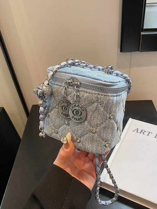 Denim Box Bag