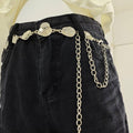 Asymmetrical Strap Belt (Silver)