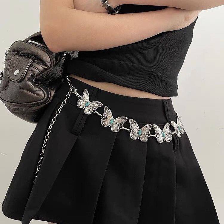 Butterfly Strap Belt (Silver)