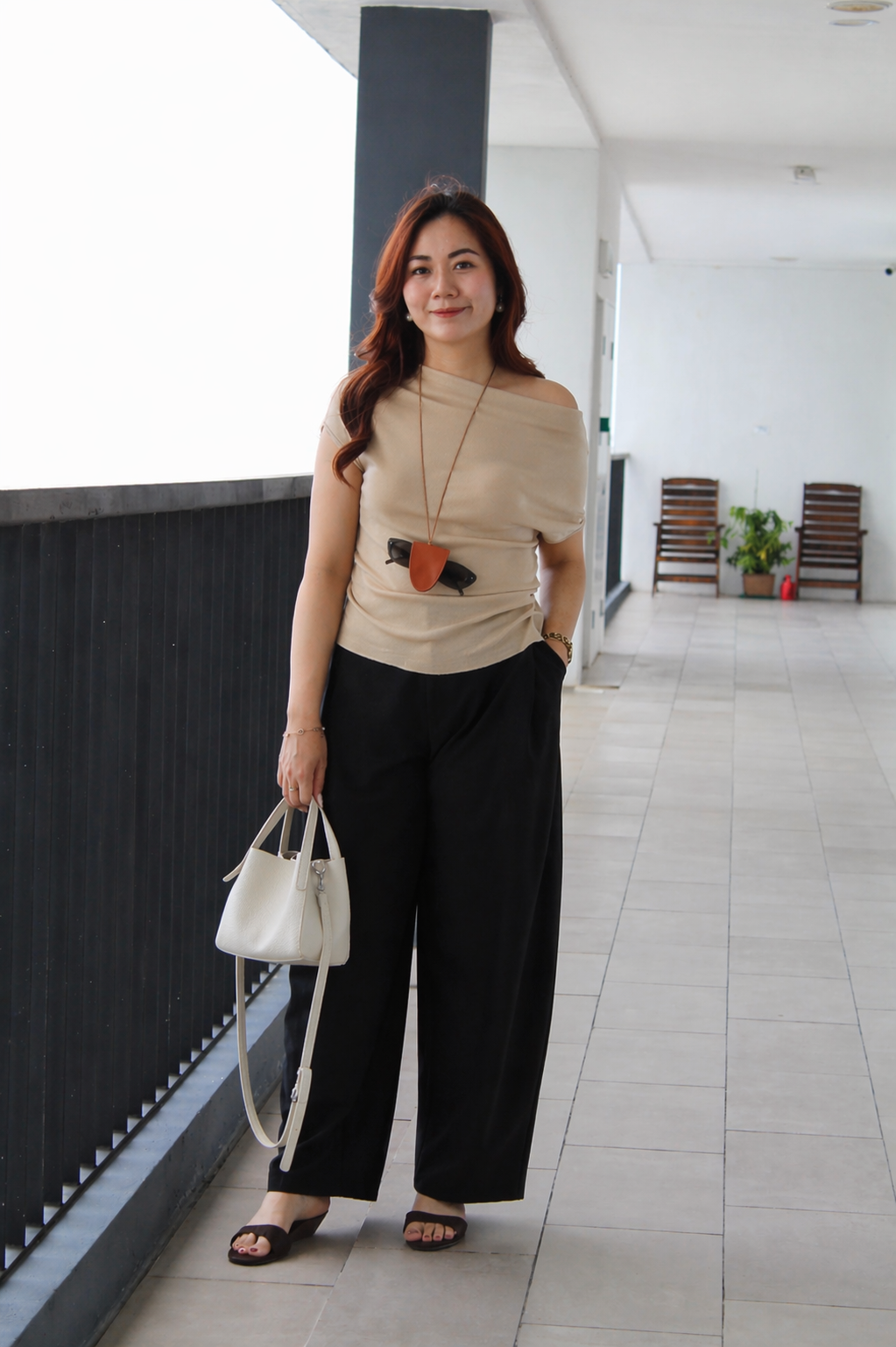 Josey Off Shoulder Knit Top (Khaki)