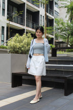 Robyn Lace Mini Skirt (White)