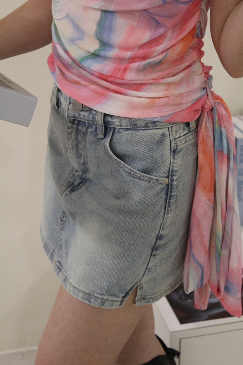 Pascalle Denim Skorts