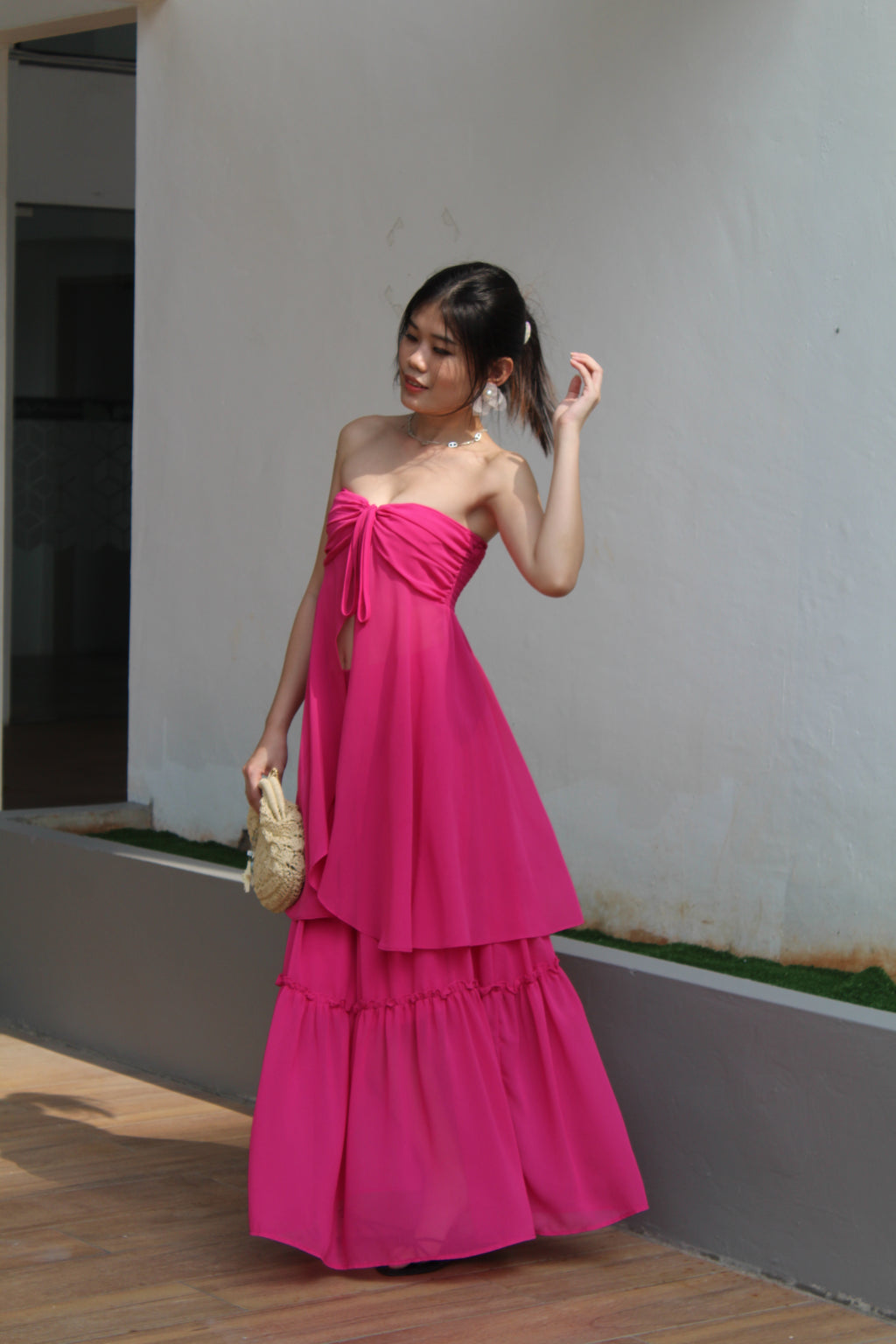 Bowie Two Piece Skirt Set (Pink)