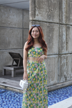 Luna Two Piece Skirt Set (Yellow)