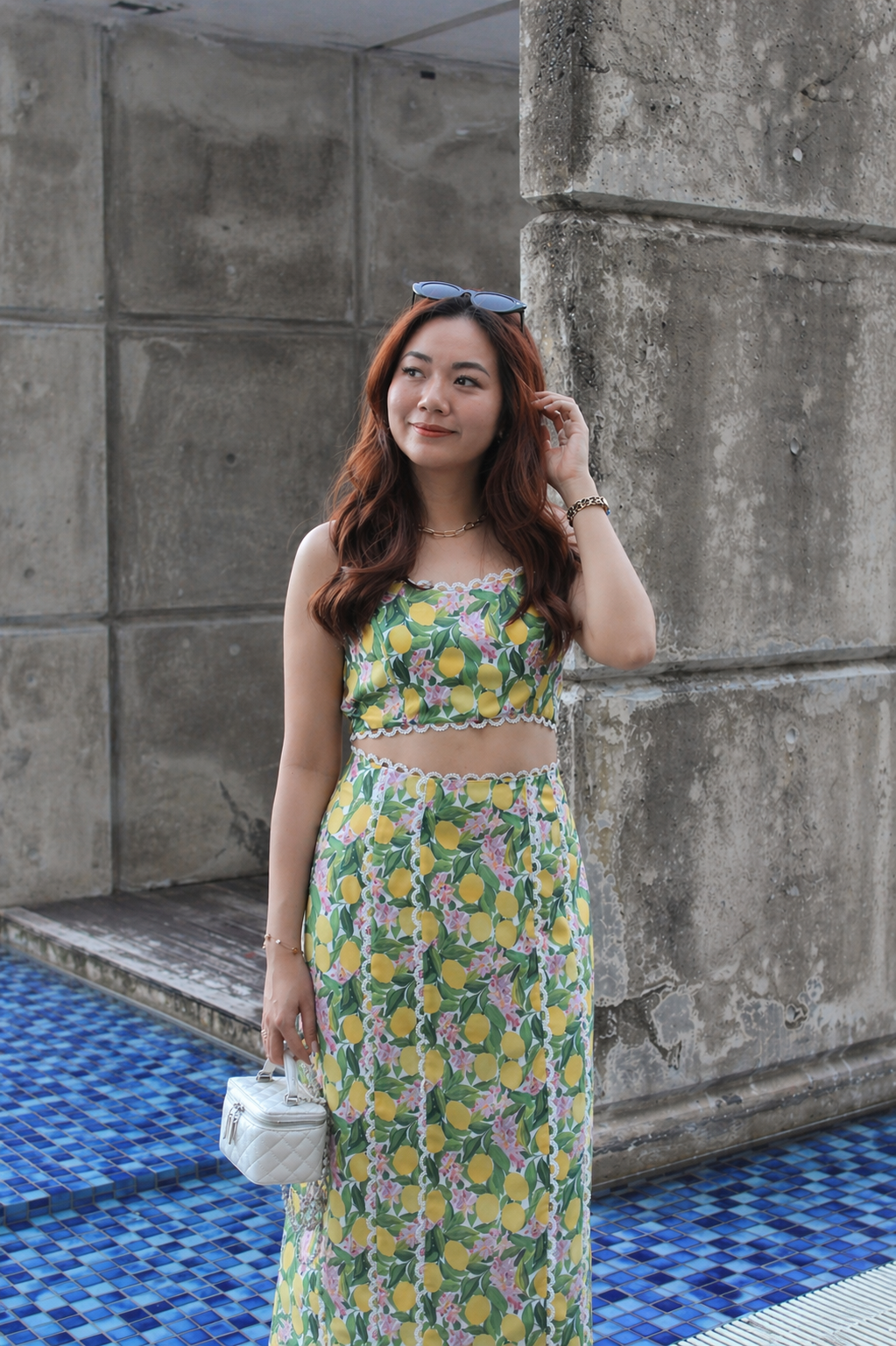 Luna Two Piece Skirt Set (Yellow)