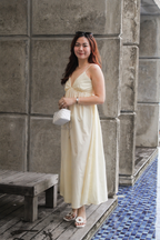 Olivia Bare Back Maxi Dress (Yellow)