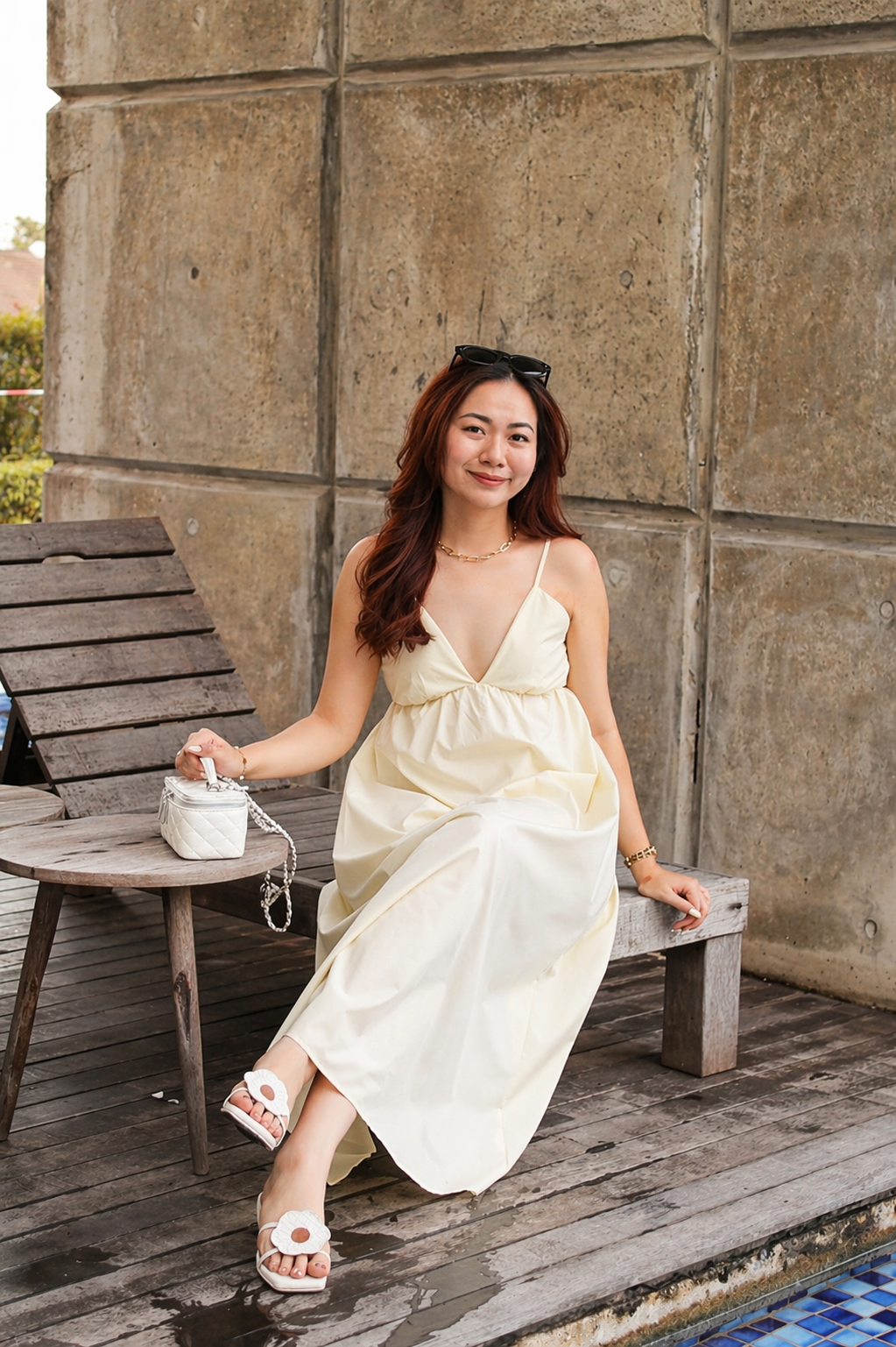 Olivia Bare Back Maxi Dress (Yellow)