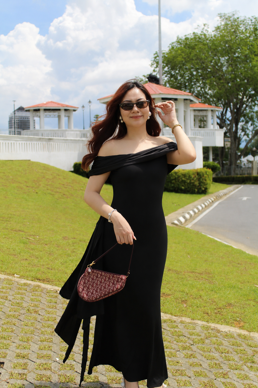 Vanessa Bodycon Maxi Dress (Black)