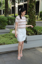 Robyn Lace Mini Skirt (White)