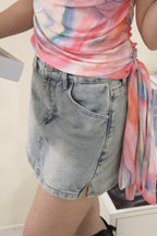 Pascalle Denim Skorts