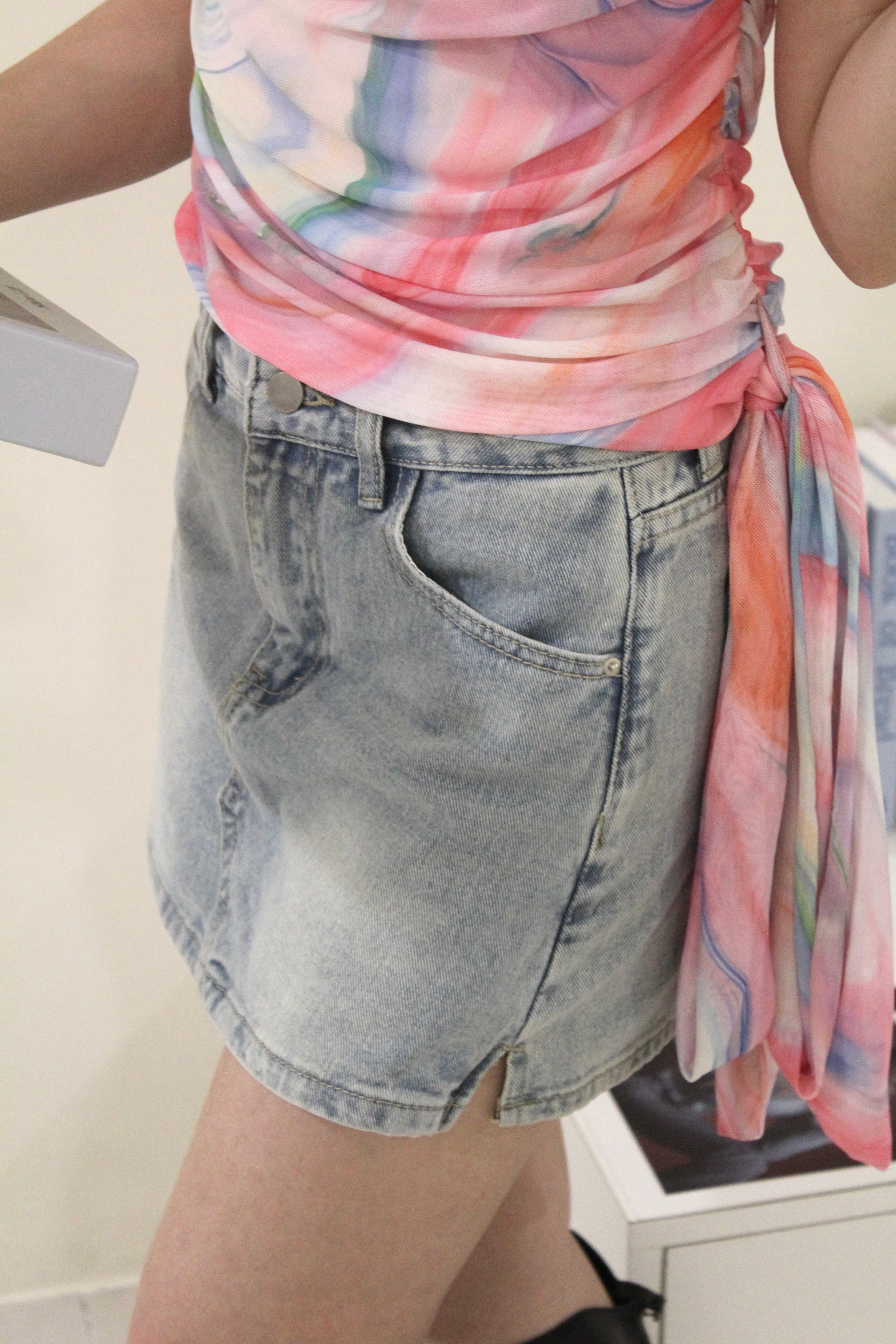 Pascalle Denim Skorts