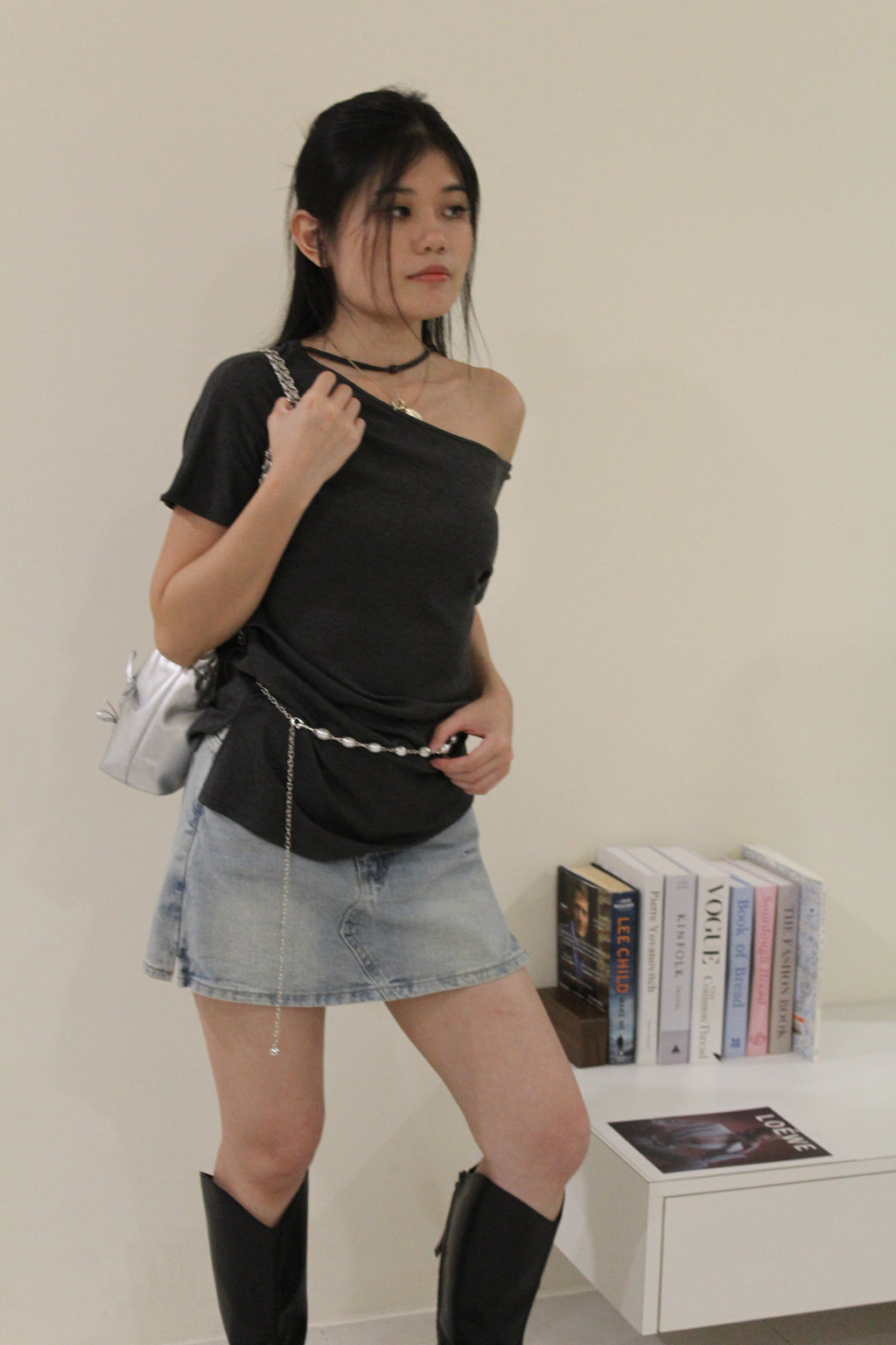 Pascalle Denim Skorts