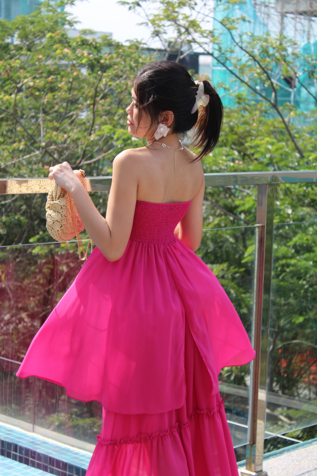 Bowie Two Piece Skirt Set (Pink)