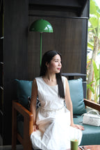 Riley Bubble Midaxi Dress (White)