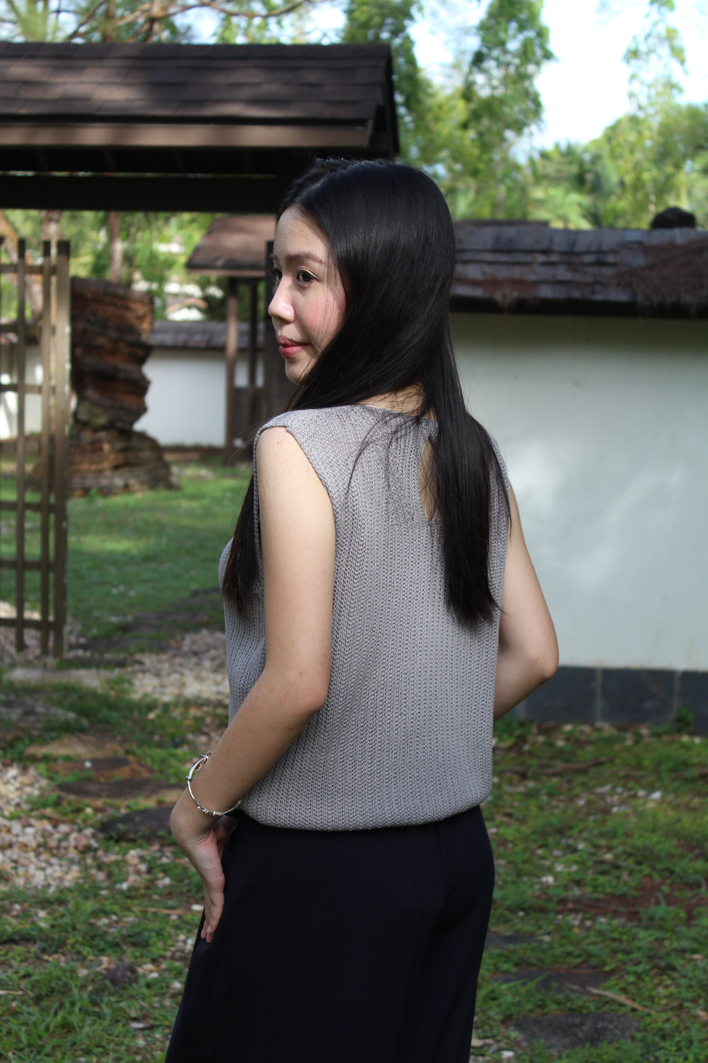 Paloma Knit Sleeveless Top (Yellow)