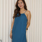 Mayra Textured Halter Maxi Dress (Blue)