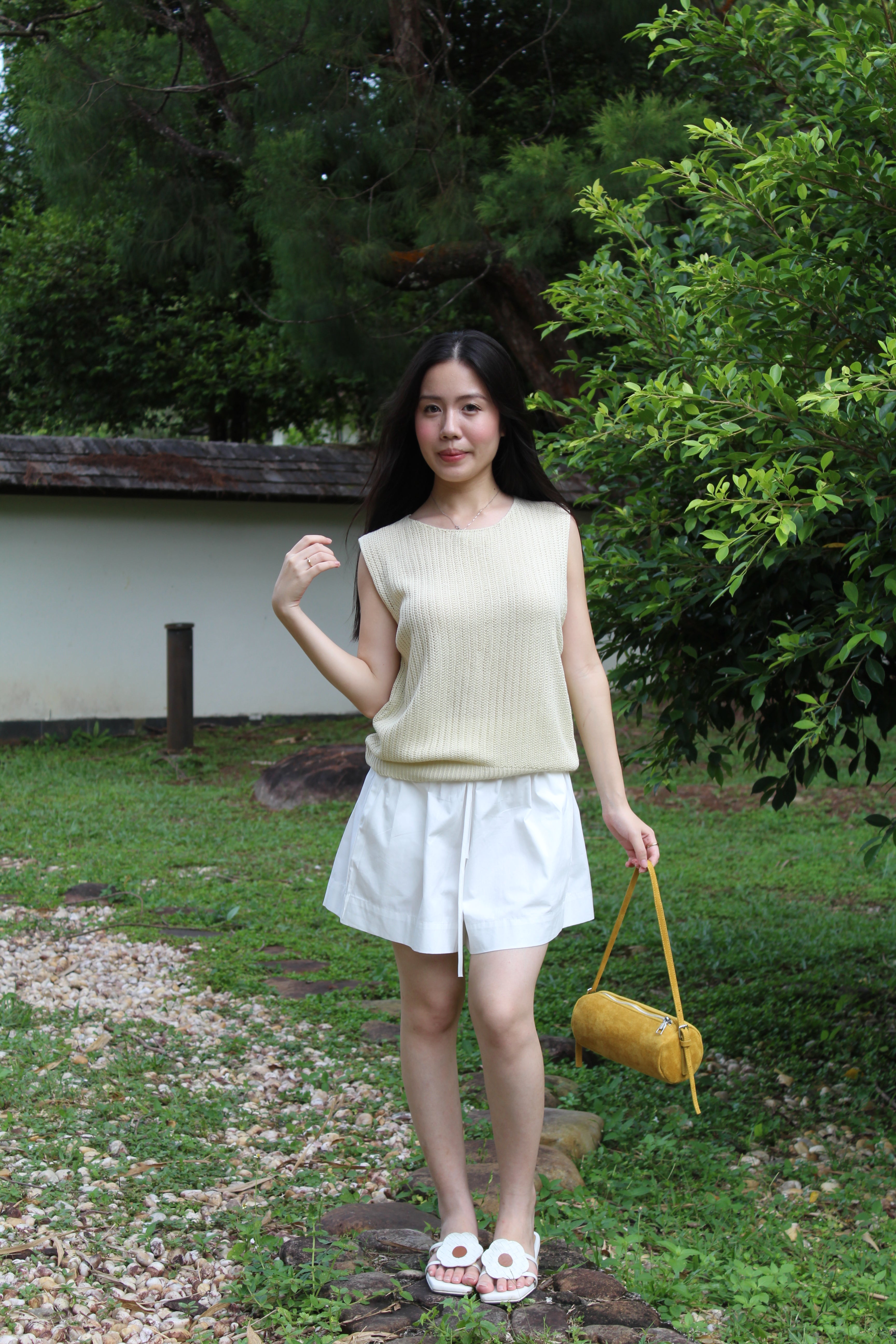 Tilda A-Line Shorts (White)