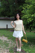 Paloma Knit Sleeveless Top (Yellow)