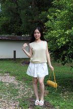Paloma Knit Sleeveless Top (Yellow)