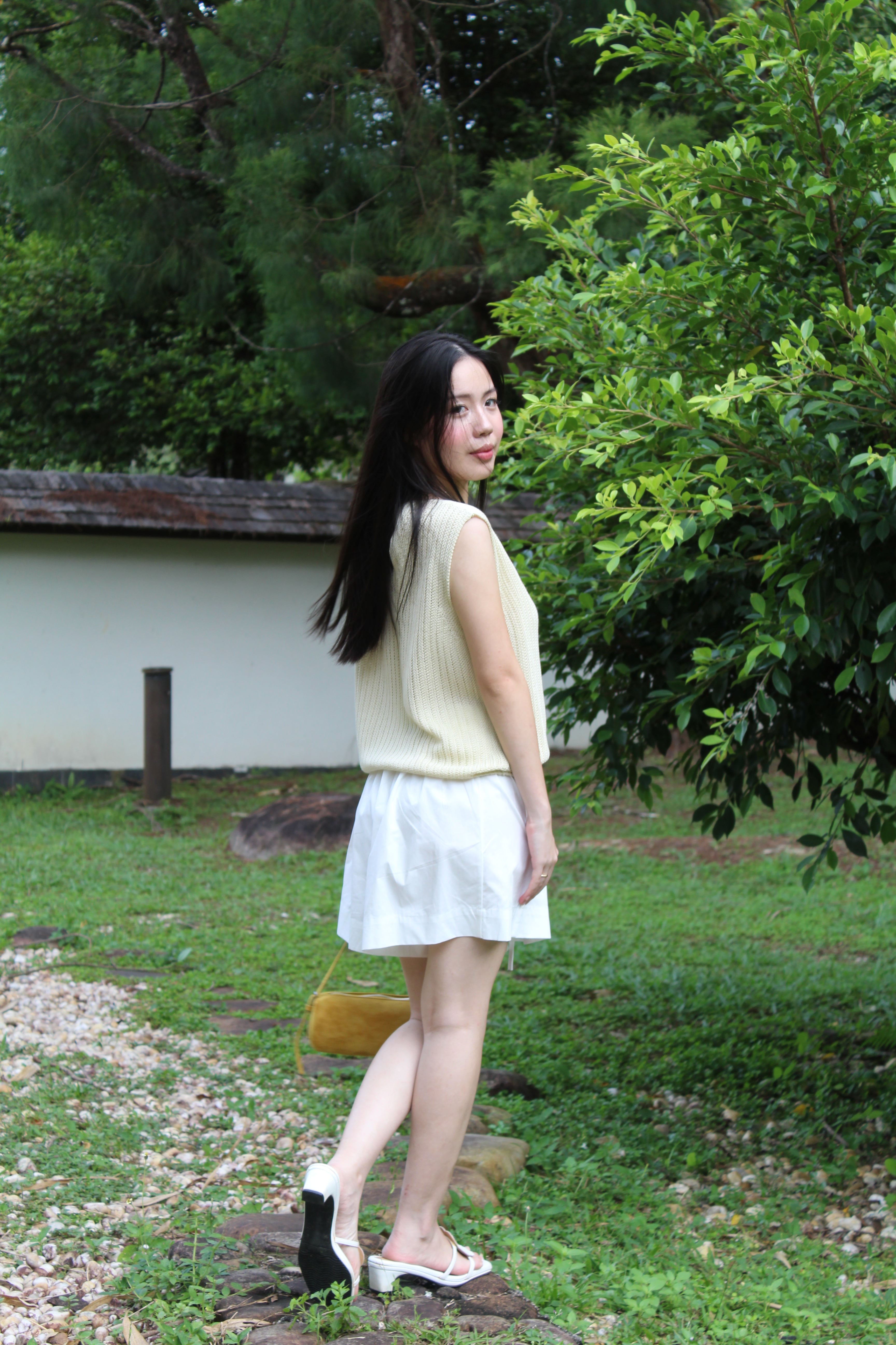 Paloma Knit Sleeveless Top (Yellow)