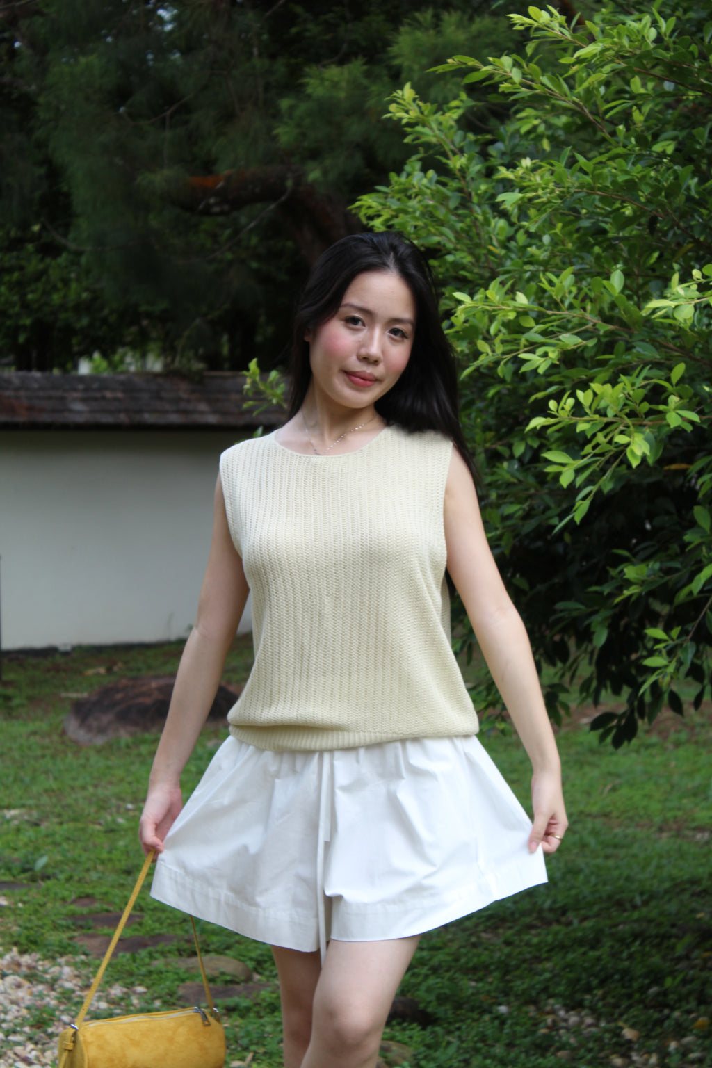 Tilda A-Line Shorts (White)