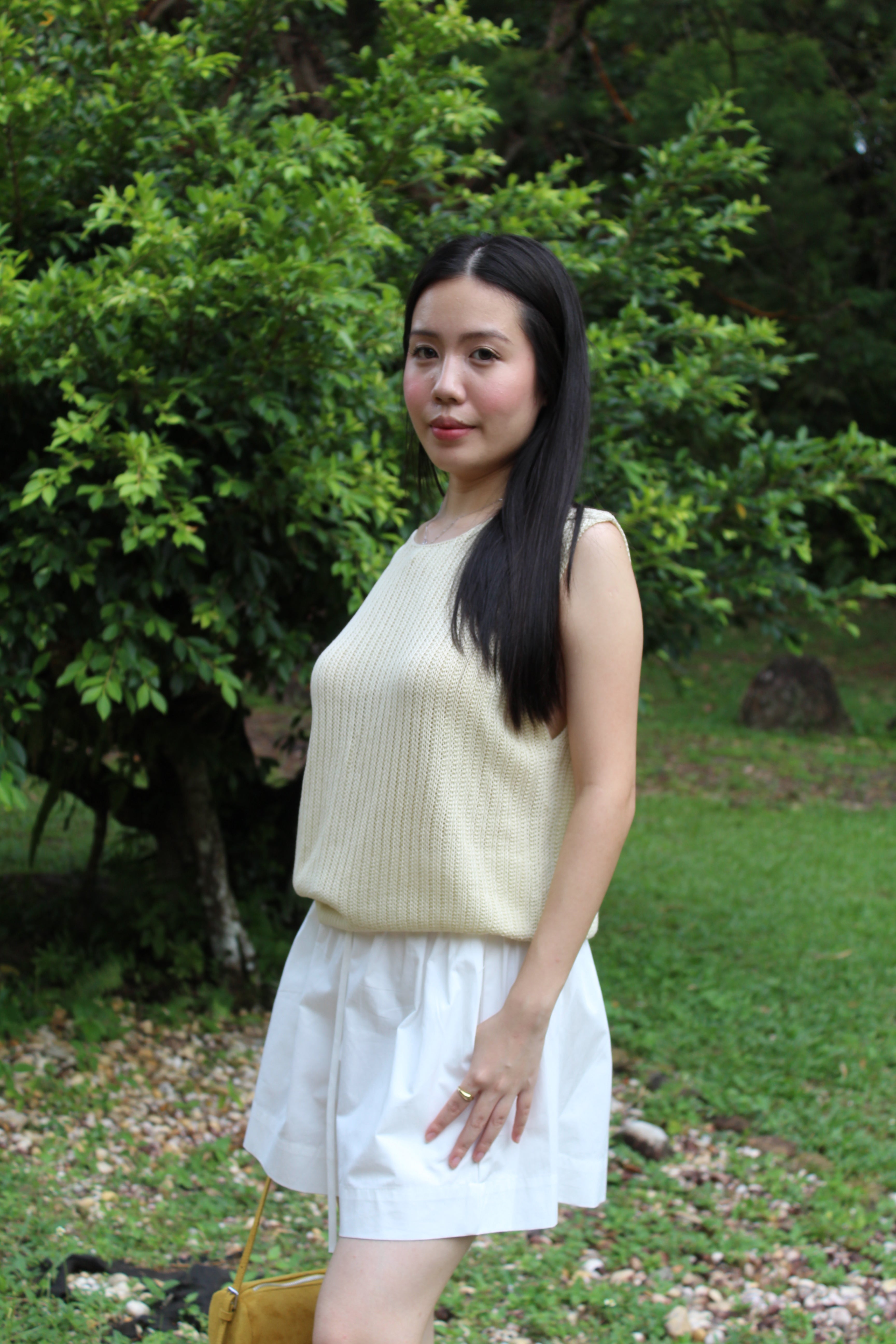 Paloma Knit Sleeveless Top (Yellow)