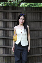 Lucia Straight Pants (White)