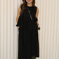 Rowena Flare Two Piece Skirt Set (Black)
