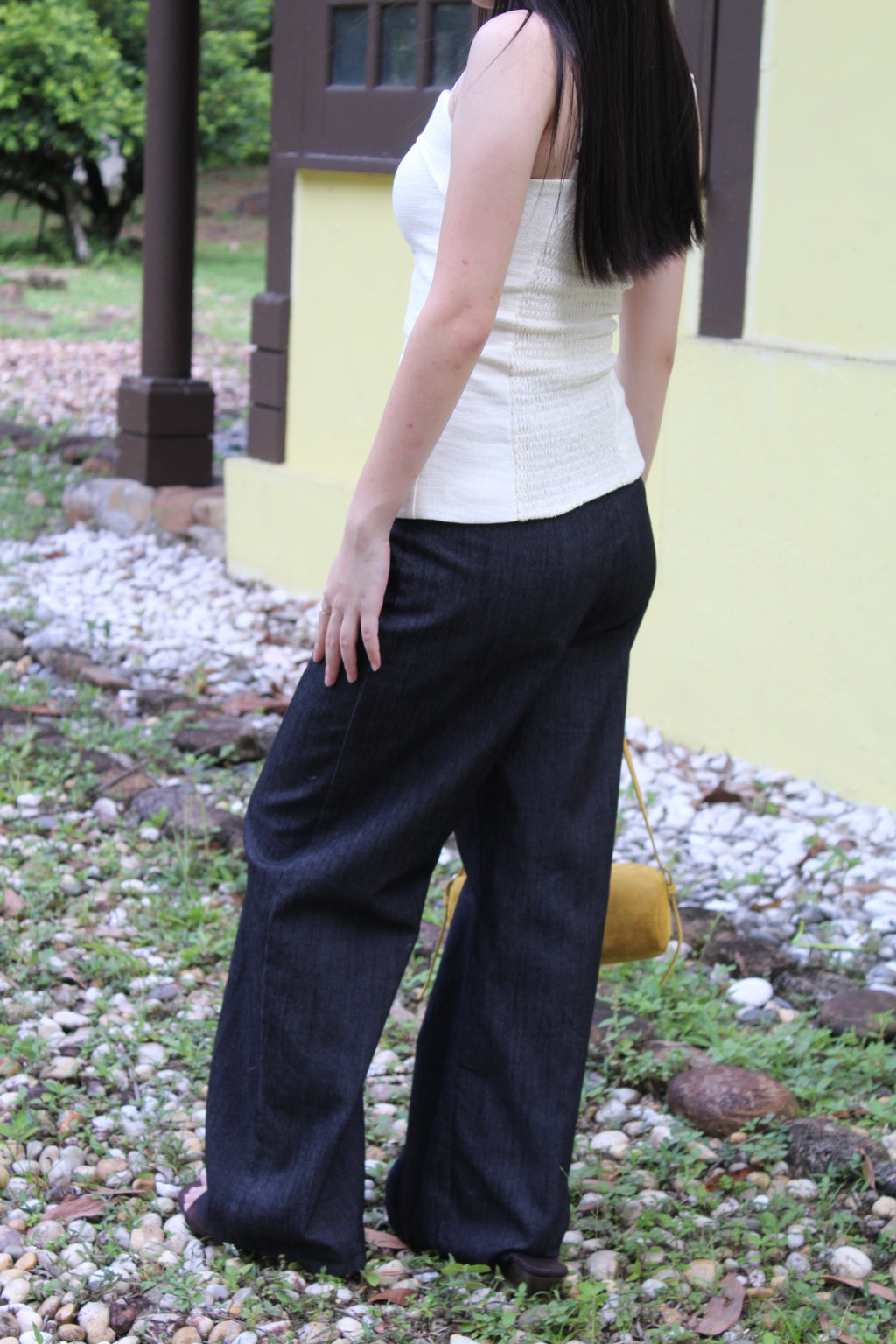 Lucia Straight Pants (White)