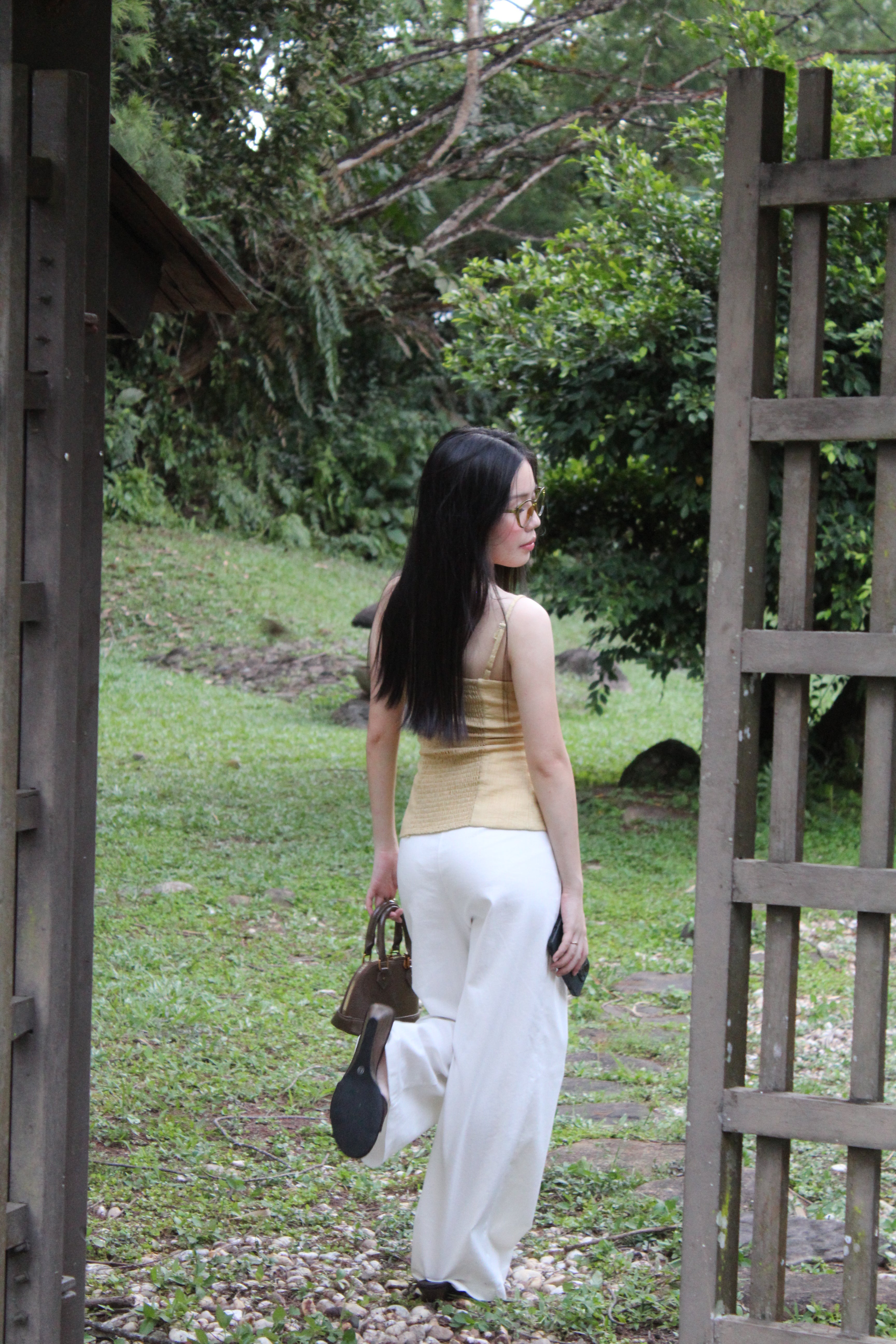 Lucia Straight Pants (White)