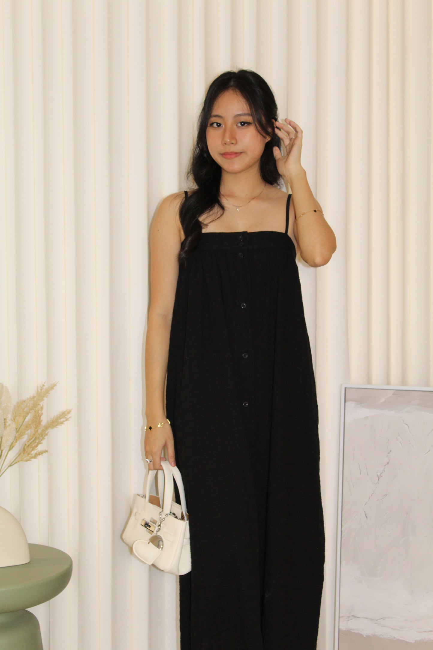 Paloma Eyelet Midaxi Dress (Brown)