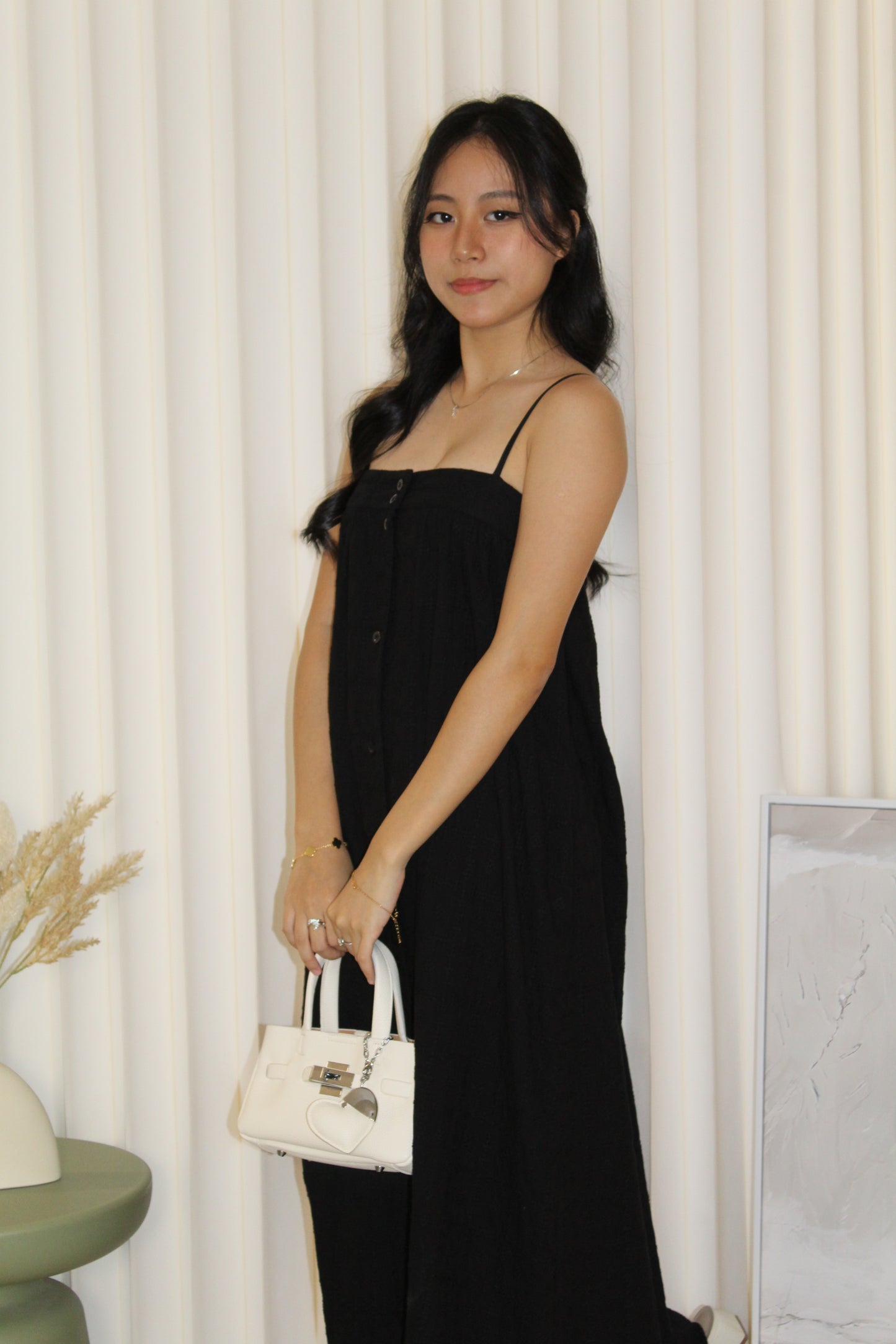 Paloma Eyelet Midaxi Dress (Brown)